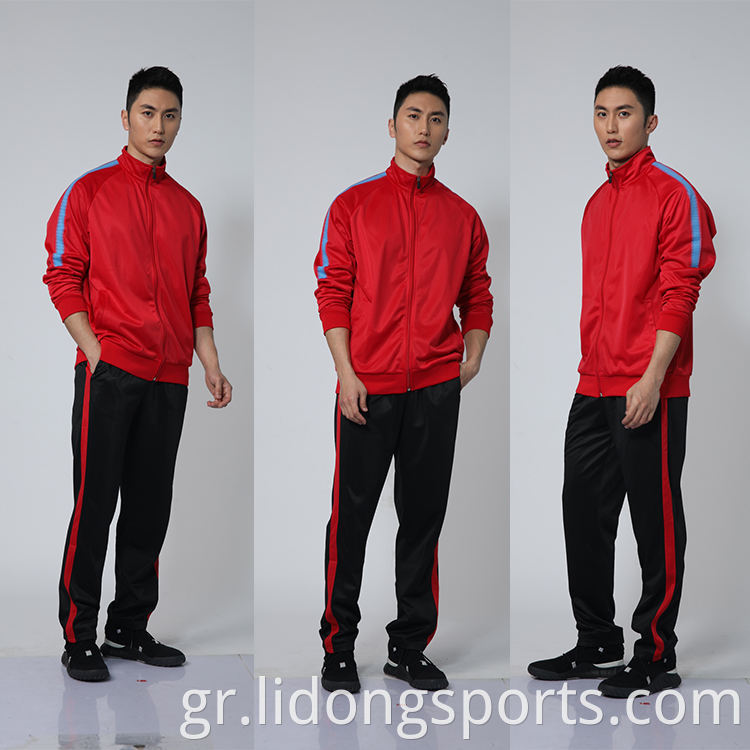 Guangzhou Sportswear Winter Women Sports Jacket / Man Jogger Track Jacket Tracksuit